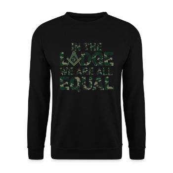 Maçon Maçon Maçon Camo Franc-maçon - Sweat-shirt Unisexe - noir - Devant - Alina (178cm) & Michal (187cm)