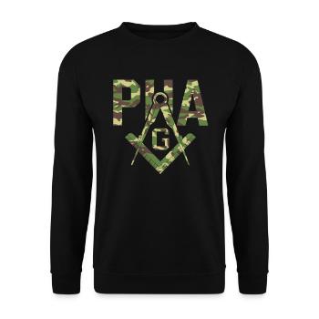 Pha Mason Maçon Maçon Maçon Maçon - Sweat-shirt Unisexe - noir - Devant - Alina (178cm) & Michal (187cm)