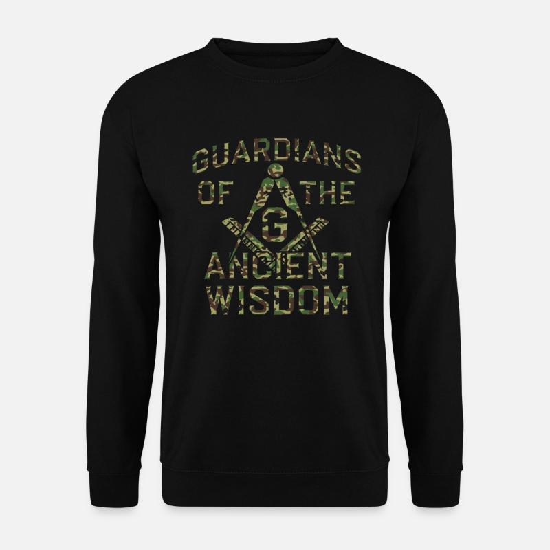 Masonic Freemasonry Camo - Unisex Sweatshirt - black