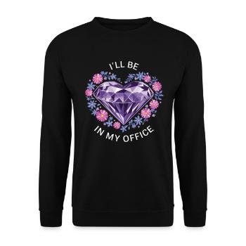Peinture Diamants Peinture au diamant Art - Sweat-shirt Unisexe - noir - Devant - Alina (178cm) & Michal (187cm)