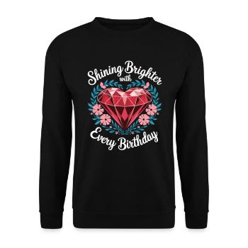 Peinture Diamants Peinture au diamant Art - Sweat-shirt Unisexe - noir - Devant - Alina (178cm) & Michal (187cm)