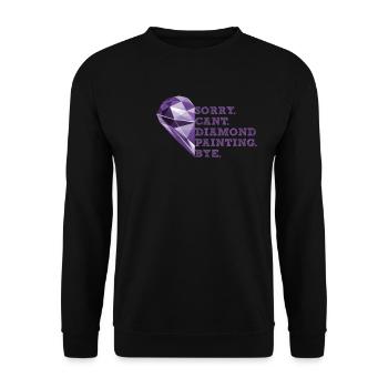 Peinture Diamants Peinture au diamant Art - Sweat-shirt Unisexe - noir - Devant - Alina (178cm) & Michal (187cm)