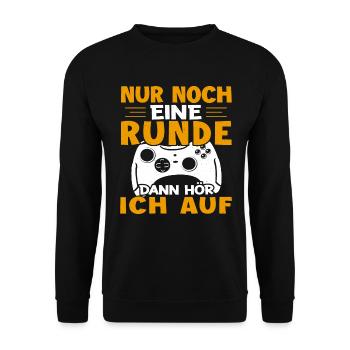 Video Gaming Pc Gamer Zocker Zocken - Unisex Sweatshirt - black - Front - Alina (178cm) & Michal (187cm)
