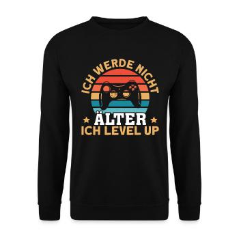 Video Gaming Pc Gamer Zocker Zocken - Unisex Sweatshirt - black - Front - Alina (178cm) & Michal (187cm)