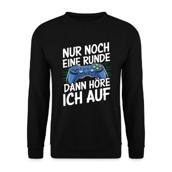 Video Gaming Pc Gamer Zocker Zocken - Unisex Sweatshirt - black - Front - Alina (178cm) & Michal (187cm)