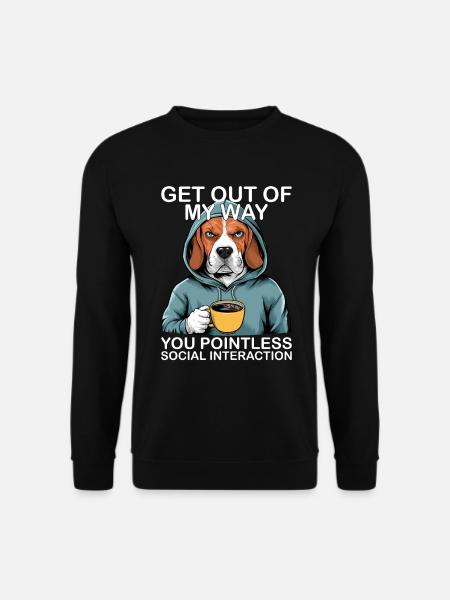 Funny Beagle - Unisex Sweatshirt - black
