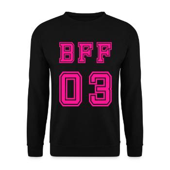 BFF - Unisex Sweatshirt - black - Front - Alina (178cm) & Michal (187cm)