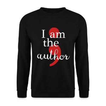 Mental Health Depression Semicolon - Unisex Sweatshirt - black - Front - Alina (178cm) & Michal (187cm)