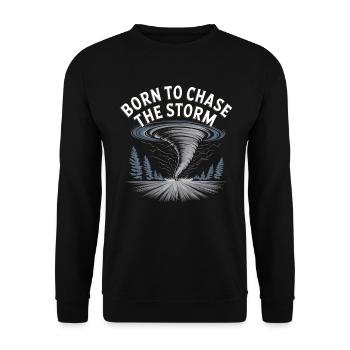 Storm Chaser Costume Storm Chaser - Unisex Sweatshirt - black - Front - Alina (178cm) & Michal (187cm)
