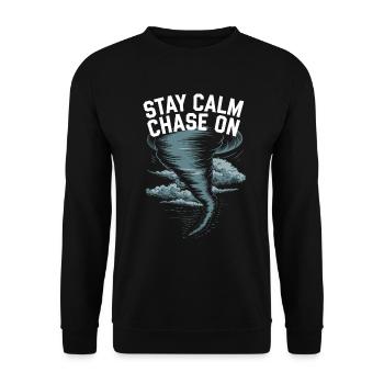 Storm Chaser Costume Storm Chaser - Unisex Sweatshirt - black - Front - Alina (178cm) & Michal (187cm)