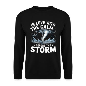 Storm Chaser Costume Storm Chaser - Unisex Sweatshirt - black - Front - Alina (178cm) & Michal (187cm)