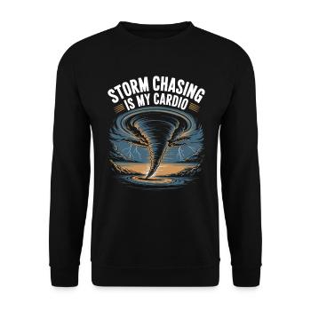 Storm Chaser Costume Storm Chaser - Unisex Sweatshirt - black - Front - Alina (178cm) & Michal (187cm)