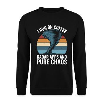 Storm Chaser Costume Storm Chaser - Unisex Sweatshirt - black - Front - Alina (178cm) & Michal (187cm)