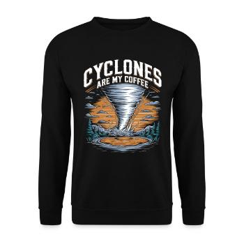 Storm Chaser Costume Storm Chaser - Unisex Sweatshirt - black - Front - Alina (178cm) & Michal (187cm)