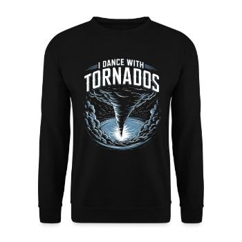 Storm Chaser Costume Storm Chaser - Unisex Sweatshirt - black - Front - Alina (178cm) & Michal (187cm)
