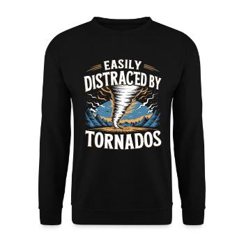 Storm Chaser Costume Storm Chaser - Unisex Sweatshirt - black - Front - Alina (178cm) & Michal (187cm)