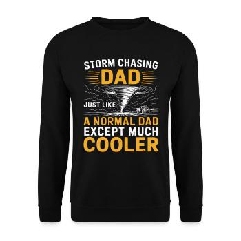 Storm Chaser Costume Storm Chaser - Unisex Sweatshirt - black - Front - Alina (178cm) & Michal (187cm)
