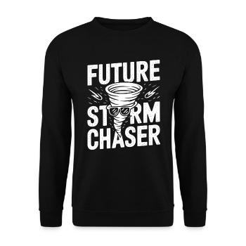 Storm Chaser Costume Storm Chaser - Unisex Sweatshirt - black - Front - Alina (178cm) & Michal (187cm)