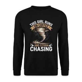 Costume de chasseur de tempête Chasseur de tempête - Sweat-shirt Unisexe - noir - Devant - Alina (178cm) & Michal (187cm)