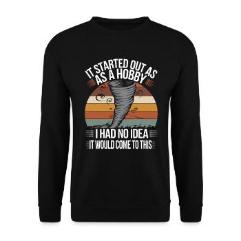 Storm Chaser Costume Storm Chaser - Unisex Sweatshirt - black - Front - Alina (178cm) & Michal (187cm)