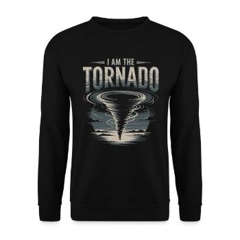 Storm Chaser Costume Storm Chaser - Unisex Sweatshirt - black - Front - Alina (178cm) & Michal (187cm)