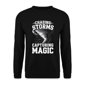 Costume de chasseur de tempête Chasseur de tempête - Sweat-shirt Unisexe - noir - Devant - Alina (178cm) & Michal (187cm)