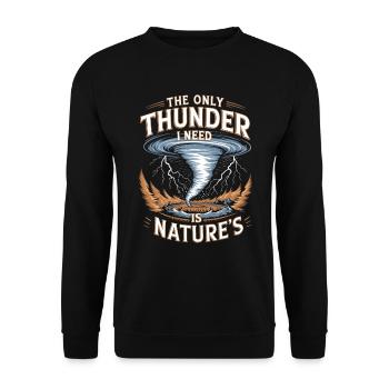 Storm Chaser Costume Storm Chaser - Unisex Sweatshirt - black - Front - Alina (178cm) & Michal (187cm)