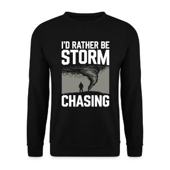 Costume de chasseur de tempête Chasseur de tempête - Sweat-shirt Unisexe - noir - Devant - Alina (178cm) & Michal (187cm)