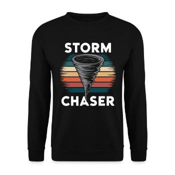 Storm Chaser Costume Storm Chaser - Unisex Sweatshirt - black - Front - Alina (178cm) & Michal (187cm)