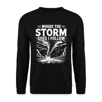 Storm Chaser Costume Storm Chaser - Unisex Sweatshirt - black - Front - Alina (178cm) & Michal (187cm)