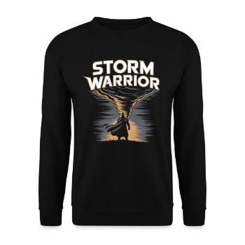 Storm Chaser Costume Storm Chaser - Unisex Sweatshirt - black - Front - Alina (178cm) & Michal (187cm)
