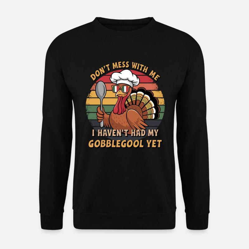 Dinde Thanksgiving Day Gobblegool - Sweat-shirt Unisexe - noir