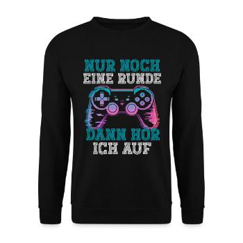 Gamer Gaming Gamer Gaming Christmas - Unisex Sweatshirt - black - Front - Alina (178cm) & Michal (187cm)