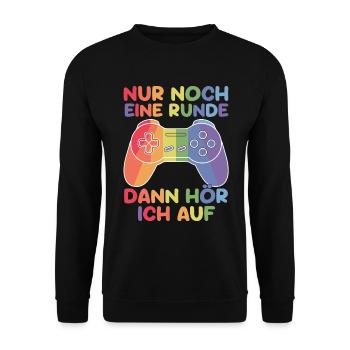 Gamer Gaming Gamer Gaming Christmas - Unisex Sweatshirt - black - Front - Alina (178cm) & Michal (187cm)