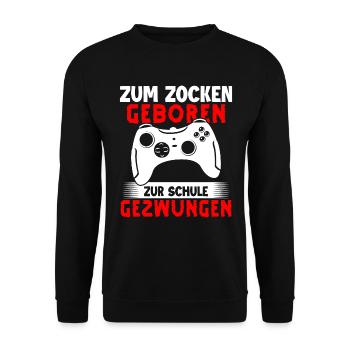 Gamer Gaming Gamer Gaming Christmas - Unisex Sweatshirt - black - Front - Alina (178cm) & Michal (187cm)