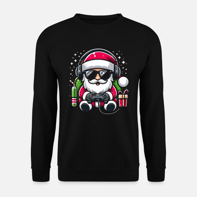 Gamer Gaming Zocker Zocken Weihnachten - Unisex Pullover - Schwarz
