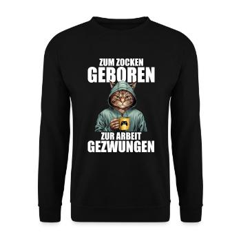 Gamer Gaming Zocker - Sweat-shirt Unisexe - noir - Devant - Alina (178cm) & Michal (187cm)