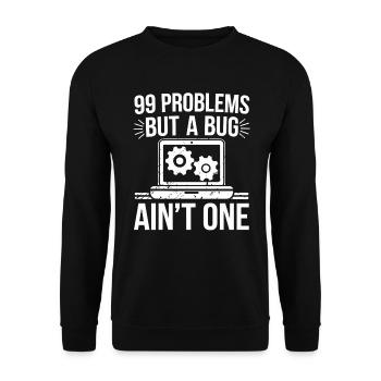 Administrator Support Nerd Computer Tech - Unisex Pullover - Schwarz - Vorne - Alina (178cm) & Michal (187cm)