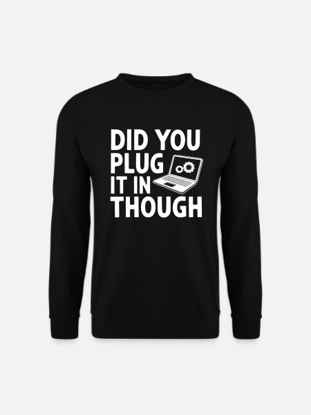 Administrator Support Nerd Computer Tech - Unisex Pullover - Schwarz