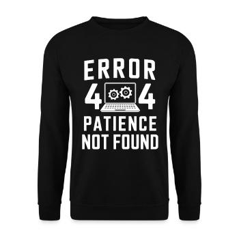 Administrator Support Nerd Computer Tech - Unisex Pullover - Schwarz - Vorne - Alina (178cm) & Michal (187cm)