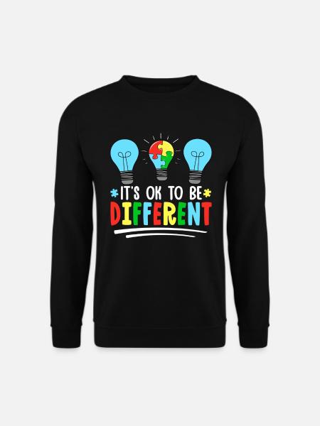 C’est normal d’être différent - Sweat-shirt Unisexe - noir