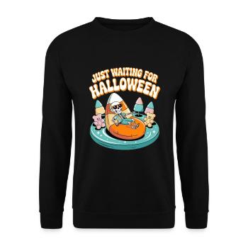 En attendant l’Halloween - Sweat-shirt Unisexe - noir - Devant - Alina (178cm) & Michal (187cm)
