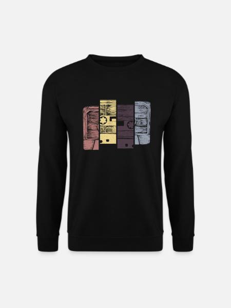 Cassette de musique rétro Sketch Vintage Audio - Sweat-shirt Unisexe - noir