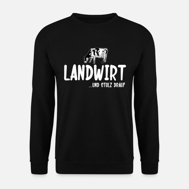 Dorfkind Sprüche design von Dorfkind Acker by - Unisex Pullover - Schwarz