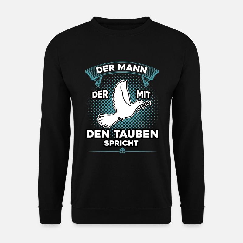 Brieftauben Shirt Tauben Flüsterer Taubenzüchter - Unisex Pullover - Schwarz