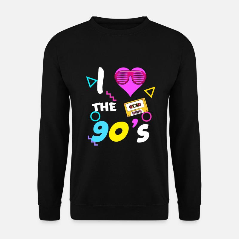 80s 80s 90s 90s - Unisex Sweatshirt - black