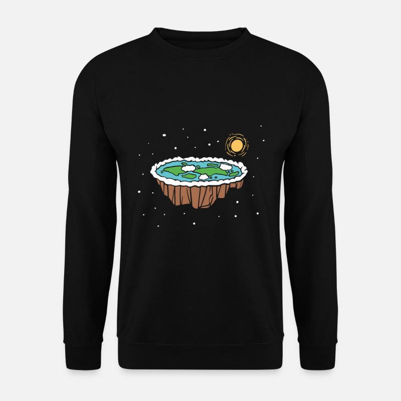 The earth is flat - Unisex Sweatshirt - black