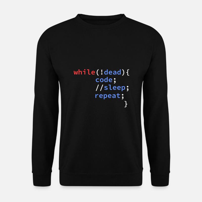 computer science developer coding programmer - Unisex Sweatshirt - black