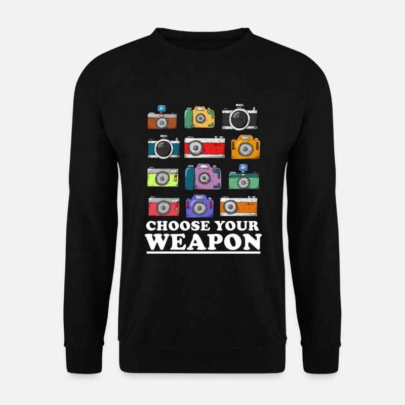 Kamera Geschenk Fotografie Fotograf - Unisex Pullover - Schwarz