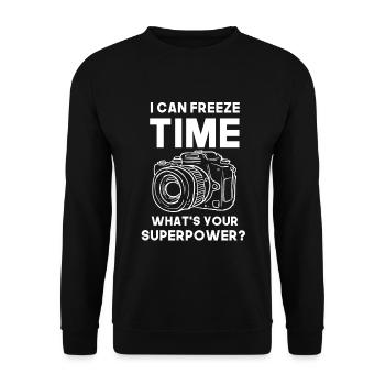 Photographie photographe photographe - Sweat-shirt Unisexe - noir - Devant - Alina (178cm) & Michal (187cm)